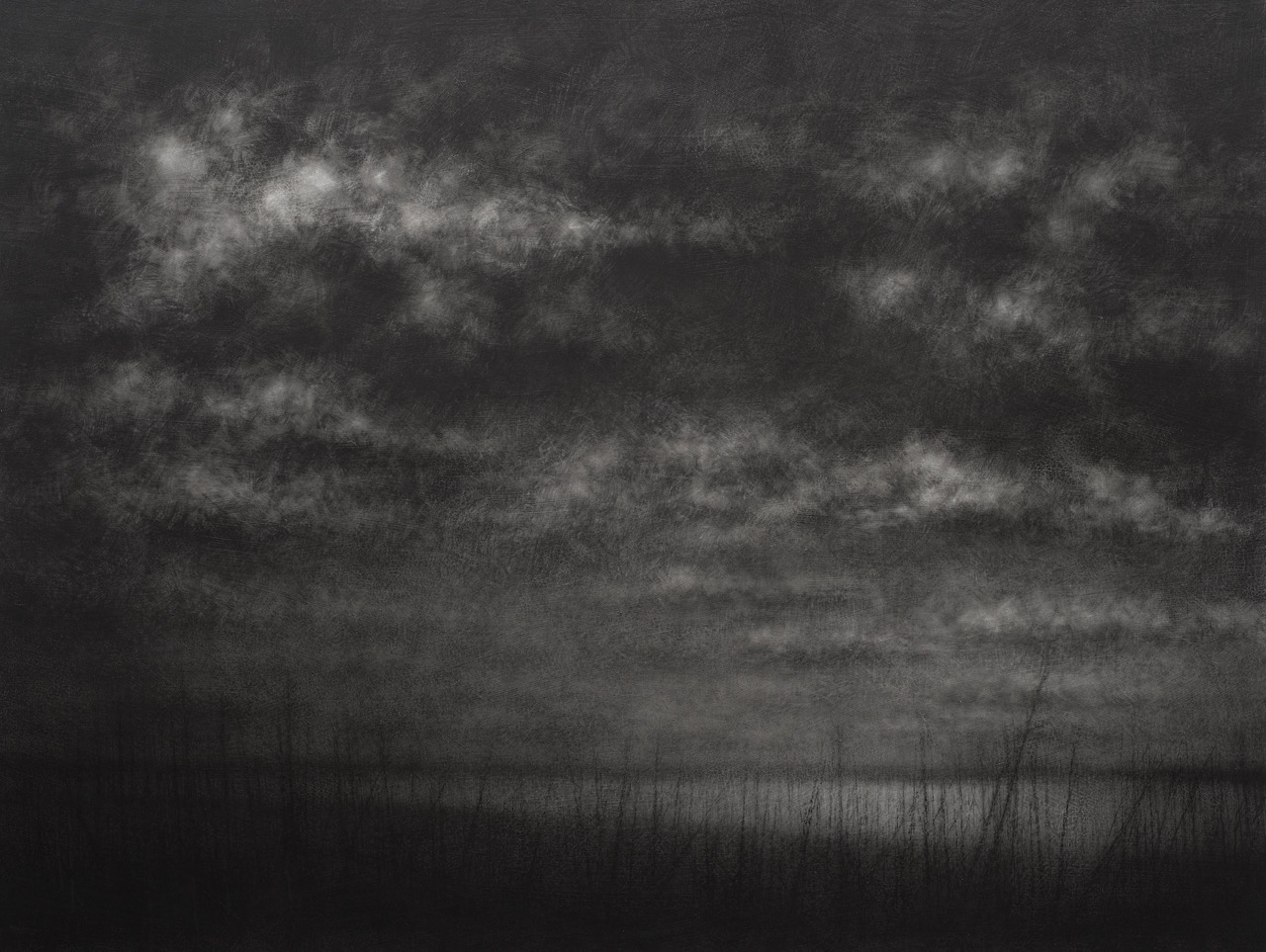 Danja Akulin: Untitled (Night, Moon, Shore)