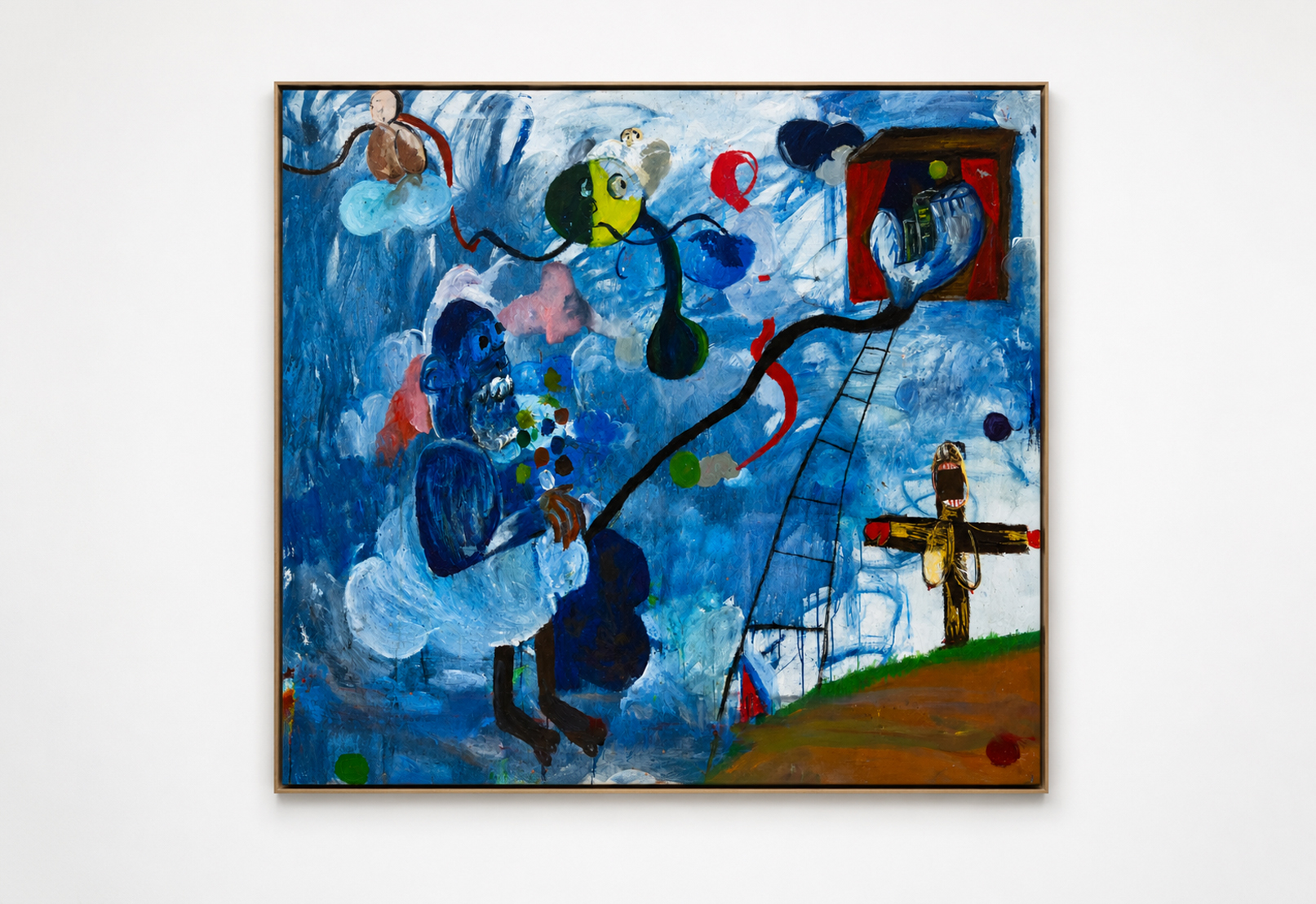 Kofi Boamah: Man With head Full of Sky II (After Miró)